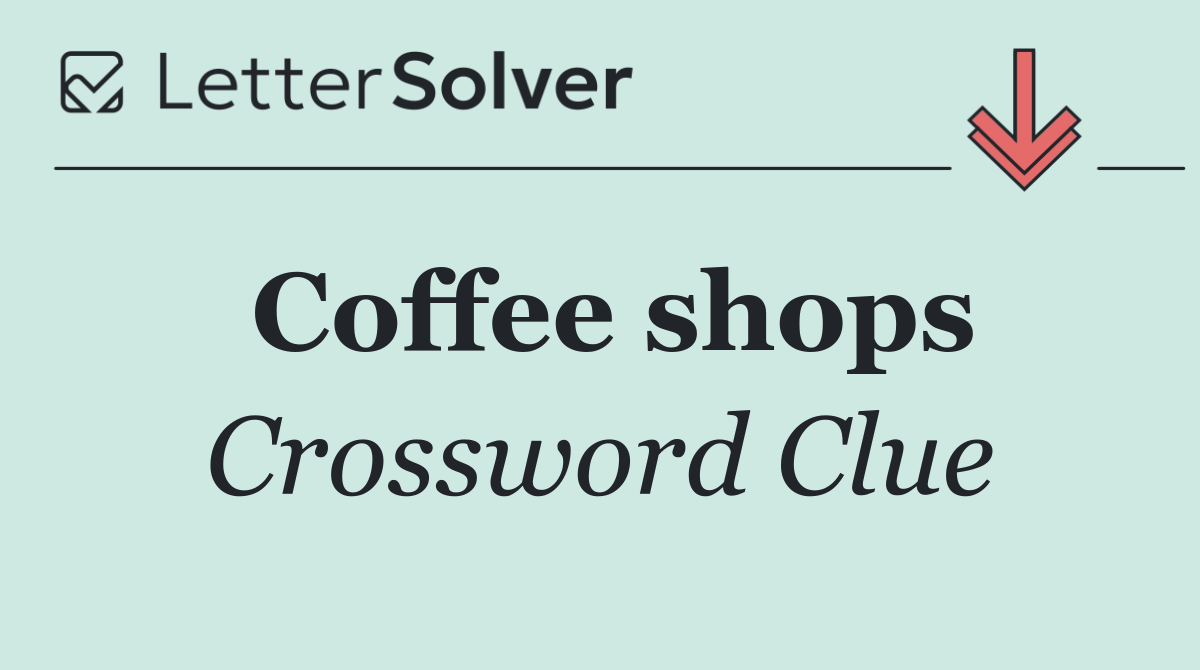 Coffee shops