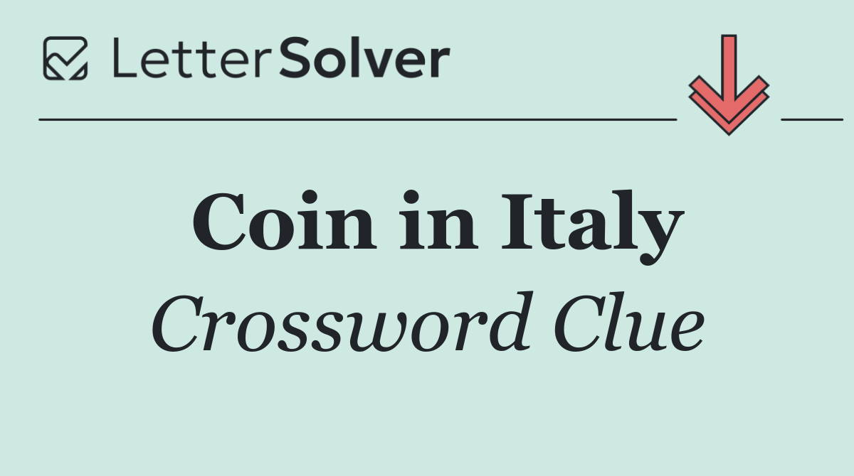 Coin in Italy