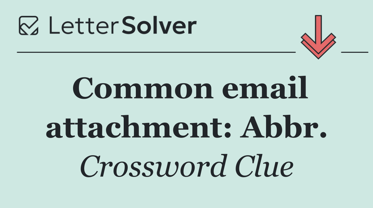 Common email attachment: Abbr.
