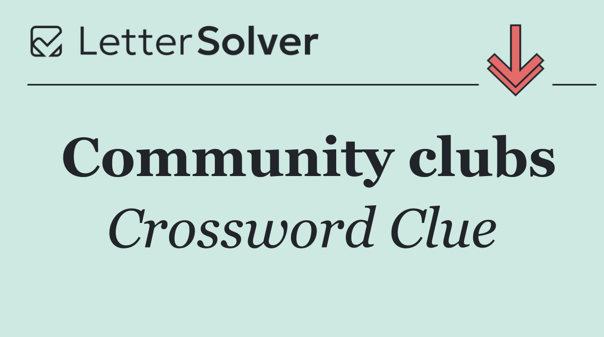 Community clubs