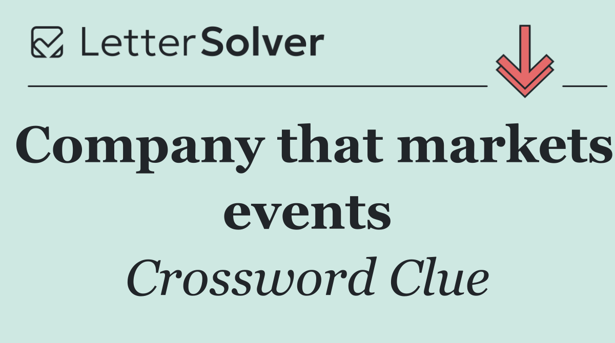 Company that markets events