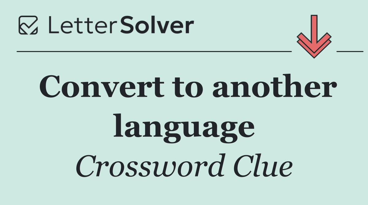 Convert to another language