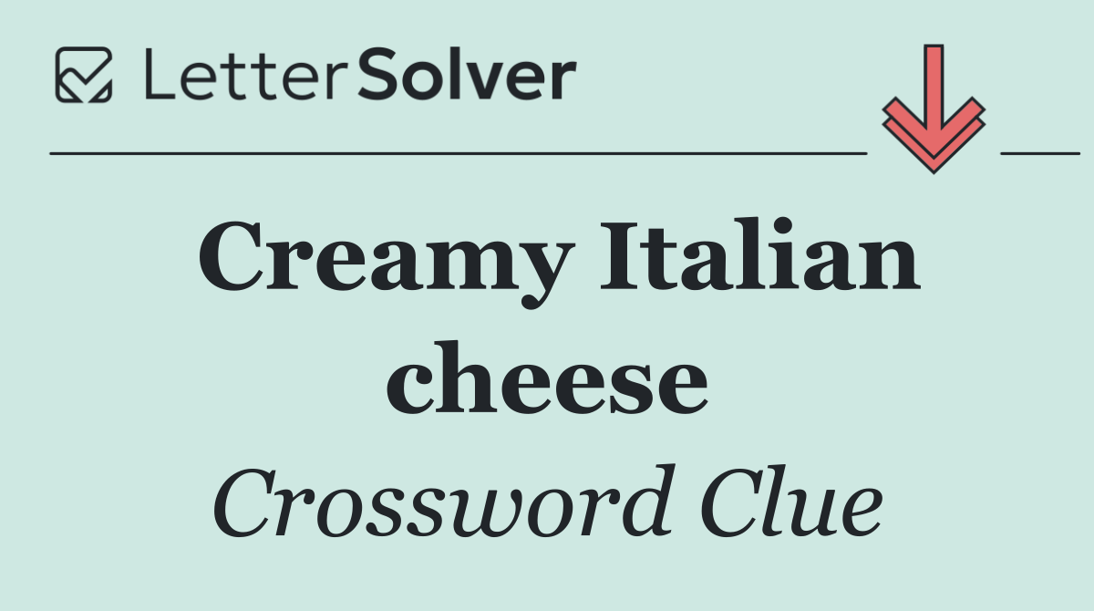 Creamy Italian cheese