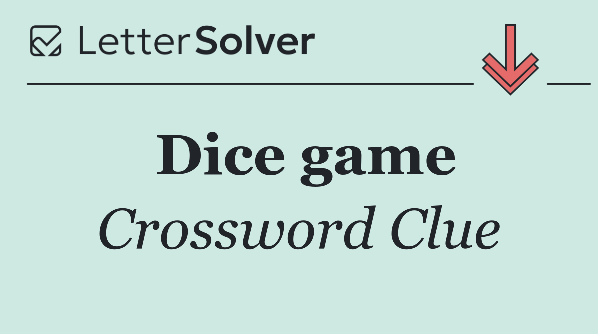 Dice game