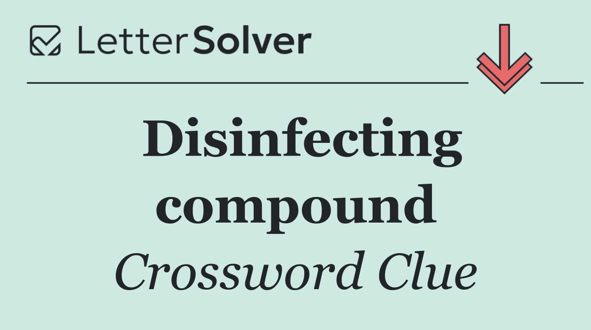 Disinfecting compound