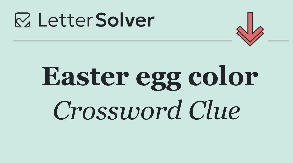 Easter egg color