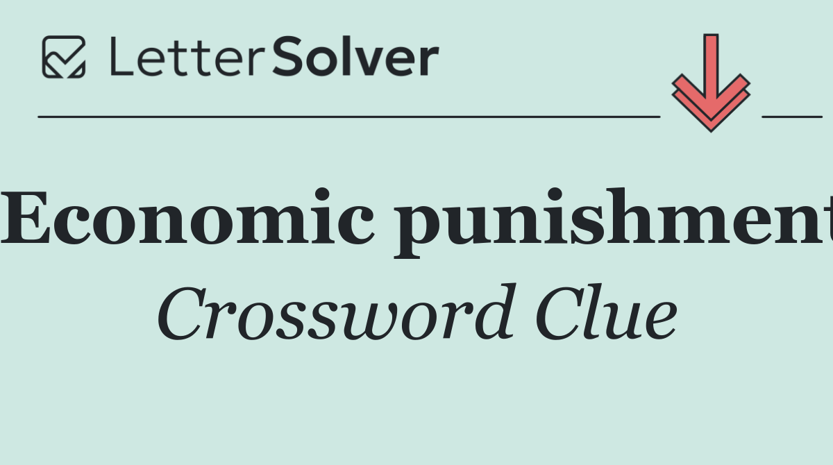 Economic punishment