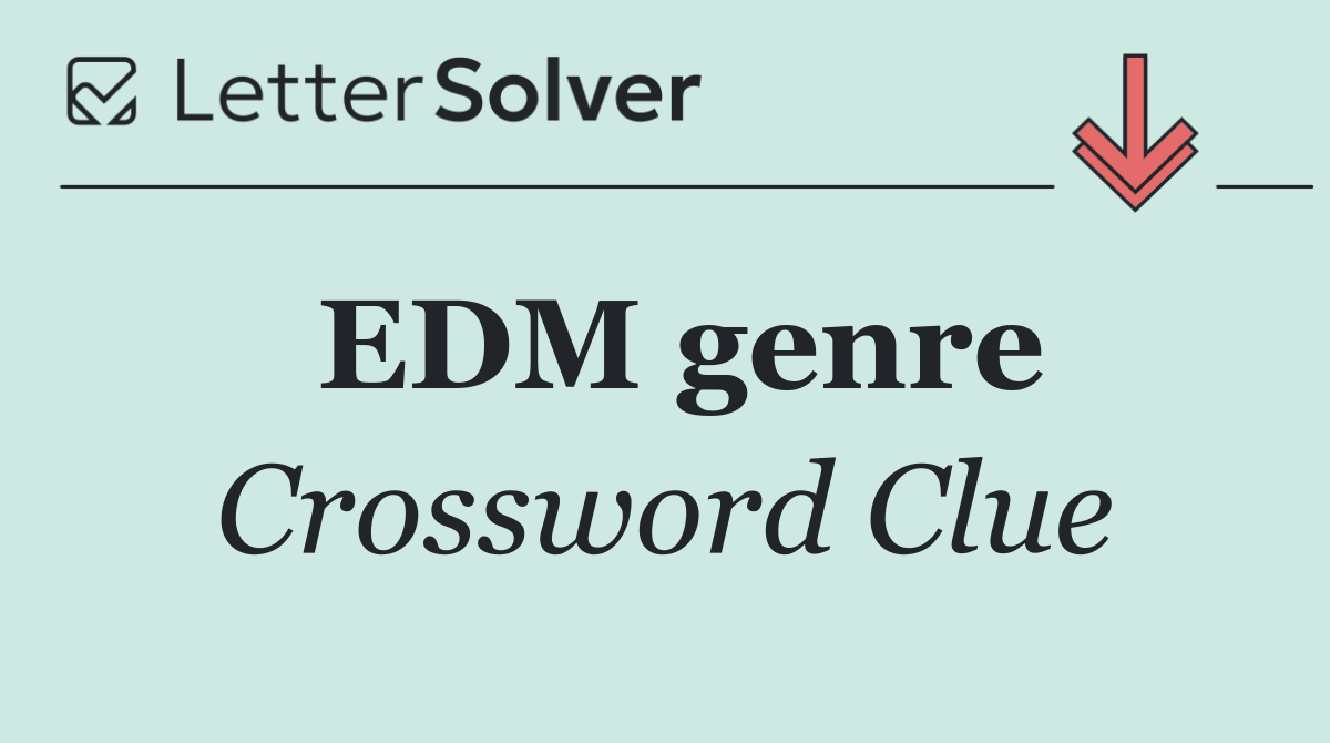 EDM genre