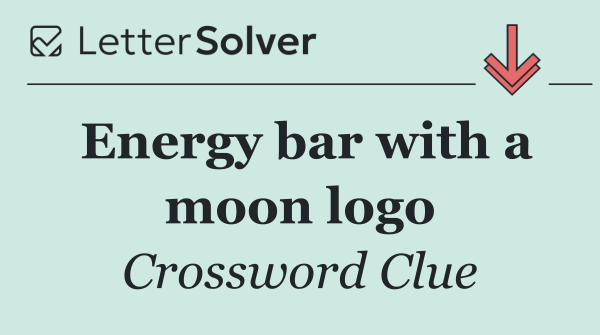 Energy bar with a moon logo