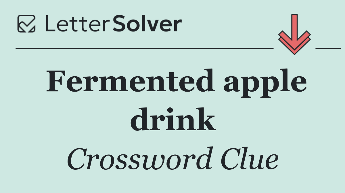 Fermented apple drink