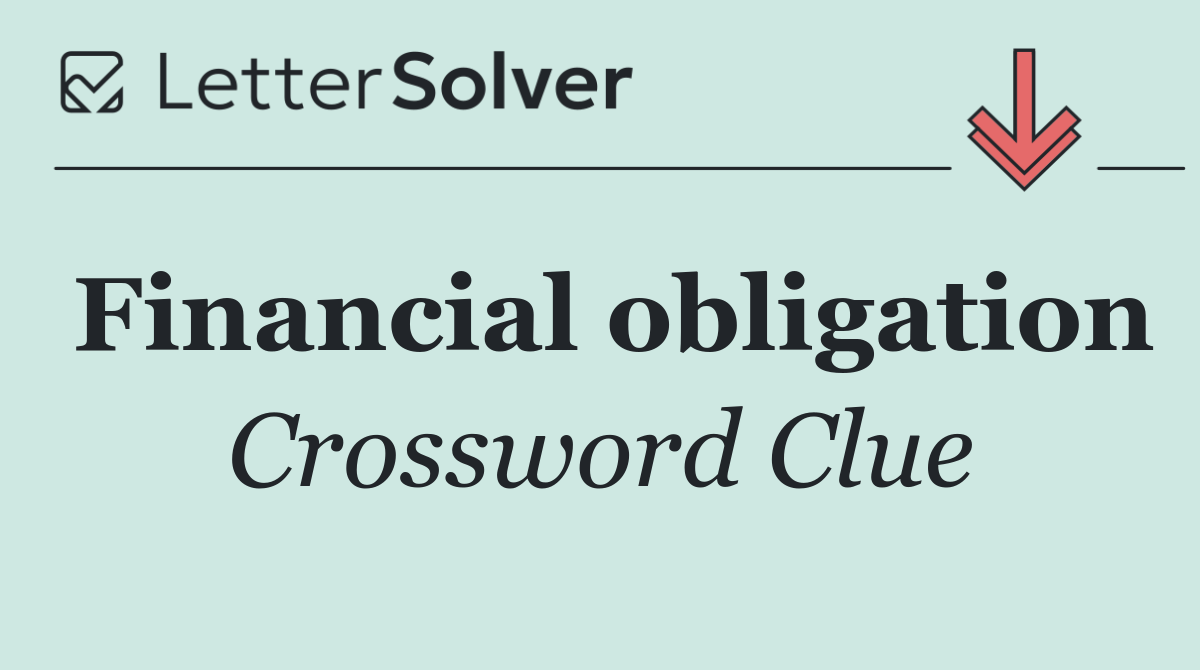 Financial obligation