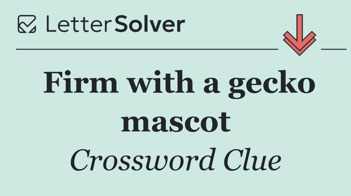 Firm with a gecko mascot