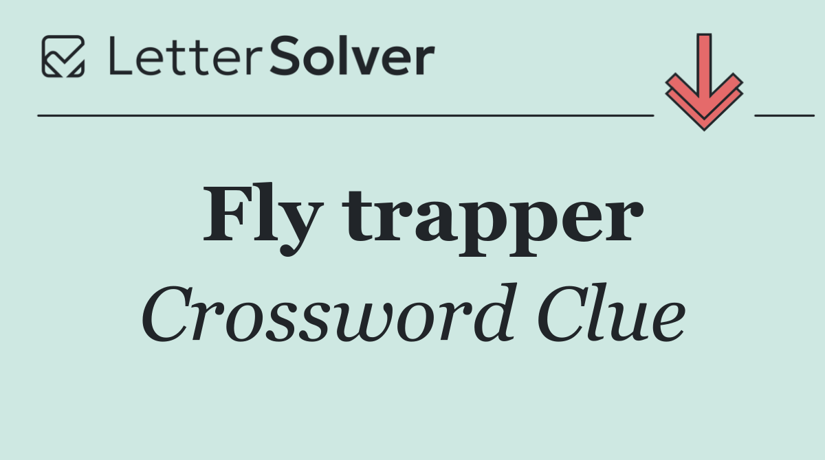 Fly trapper