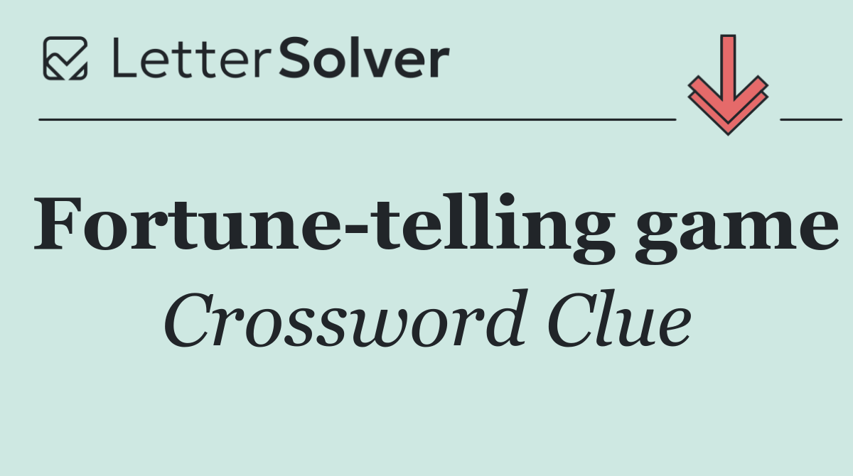 Fortune telling game