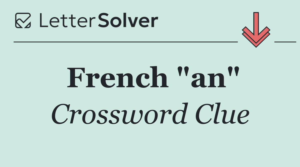 French "an"
