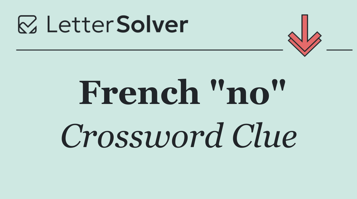 French "no"