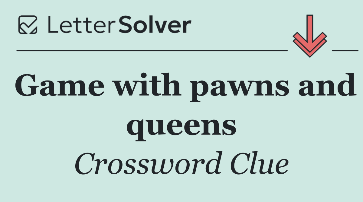 Game with pawns and queens