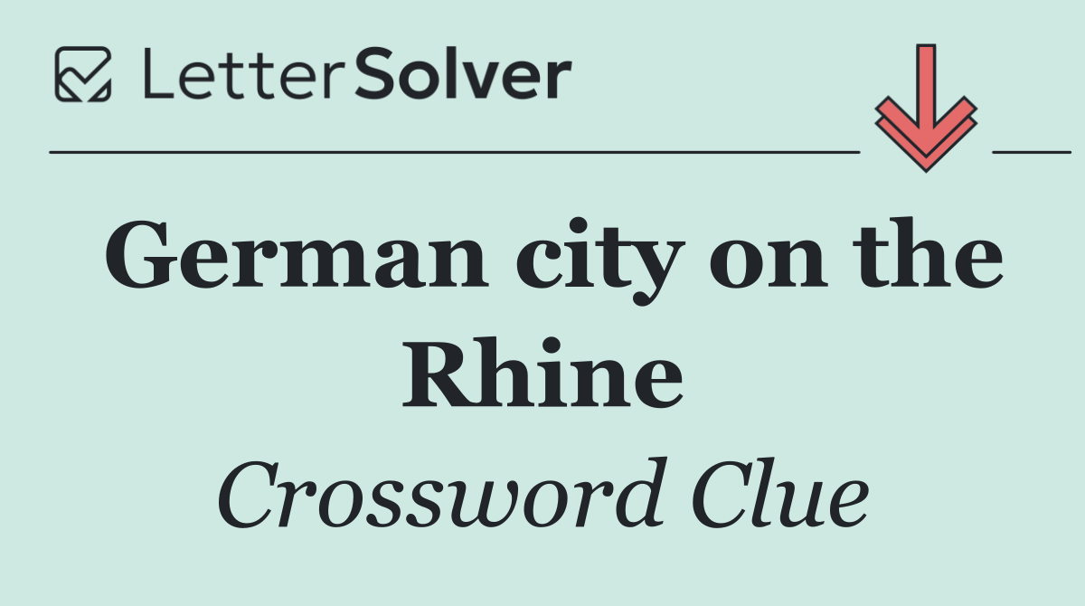 German city on the Rhine