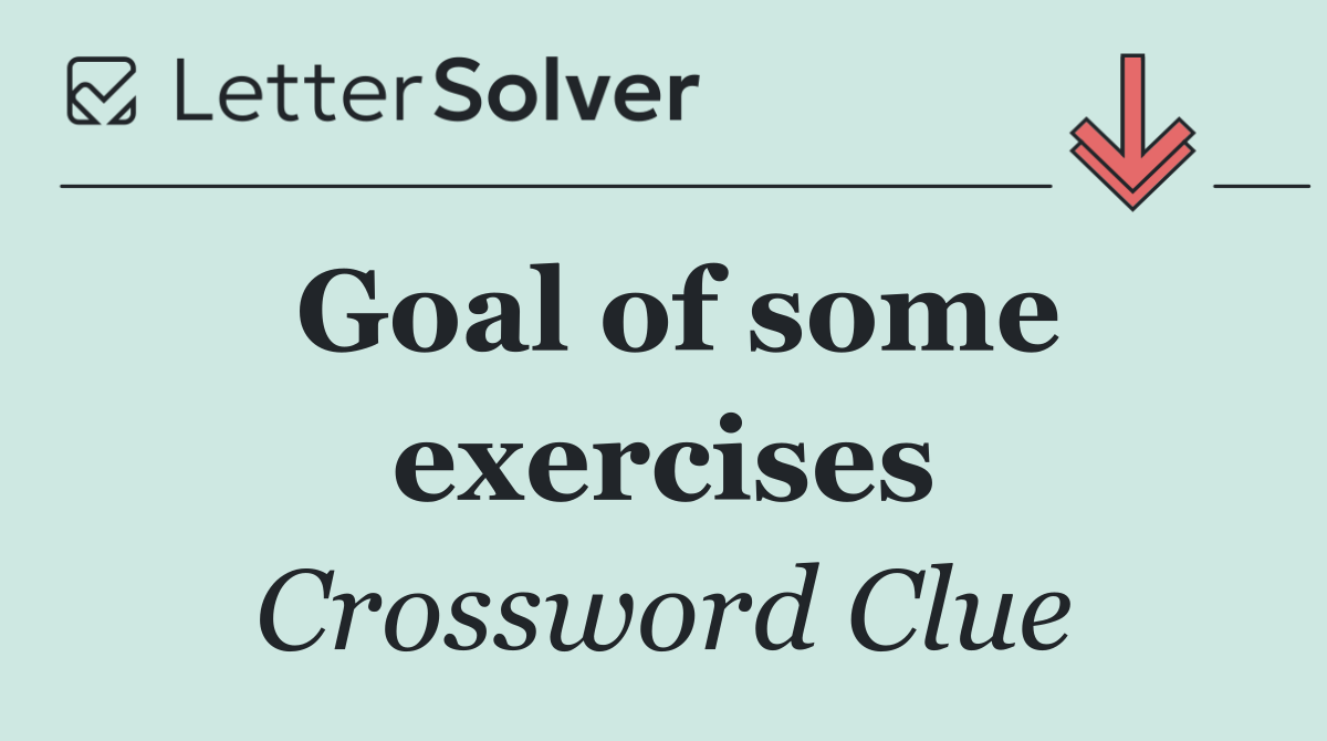Goal of some exercises