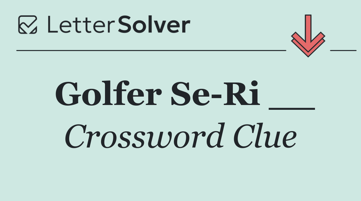 Golfer Se Ri __