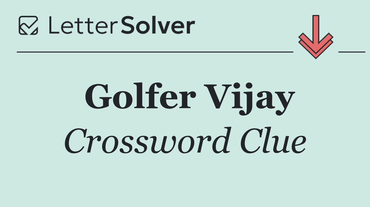 Golfer Vijay