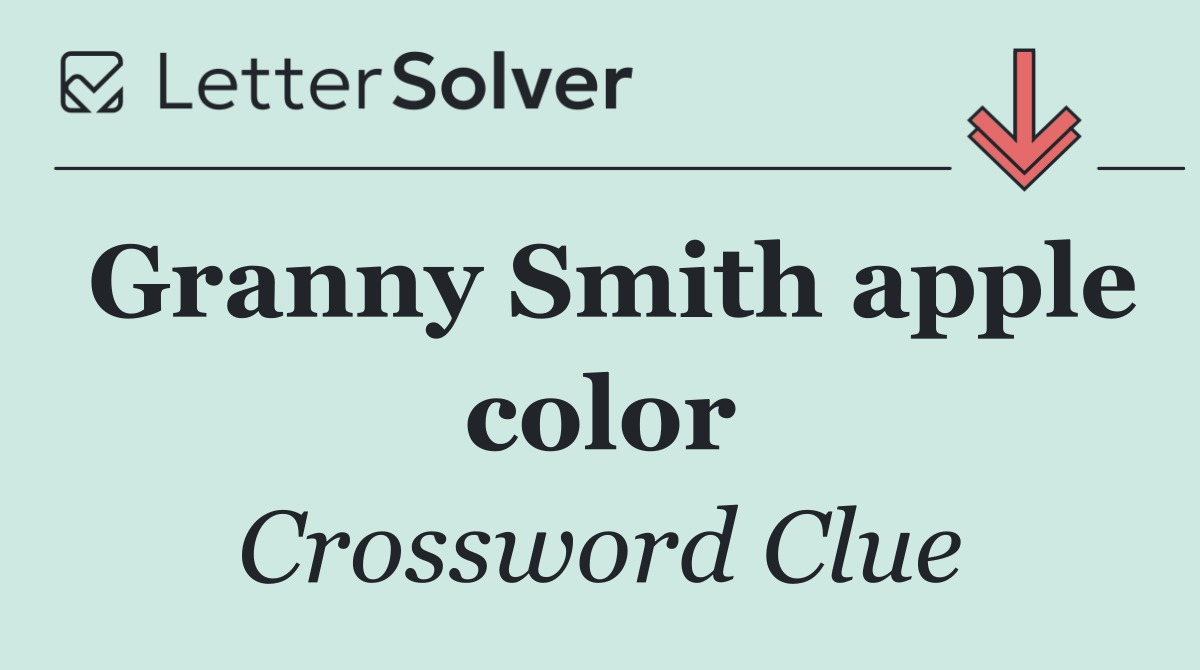 Granny Smith apple color