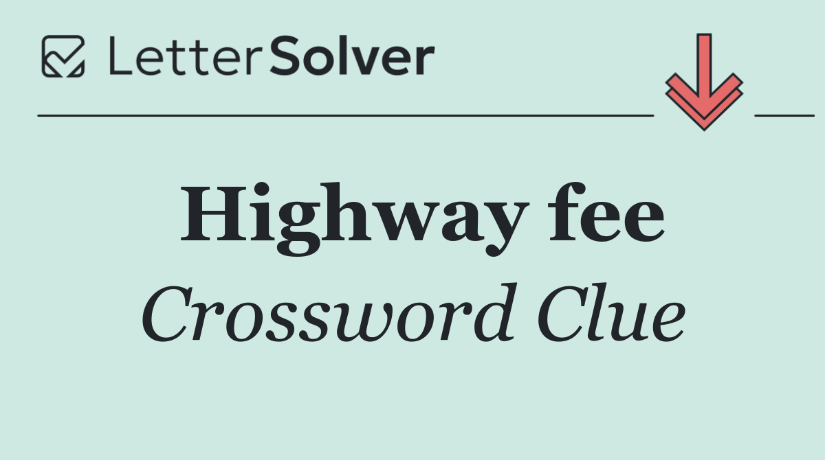 Highway fee