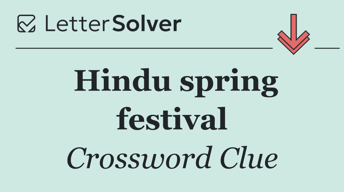 Hindu spring festival