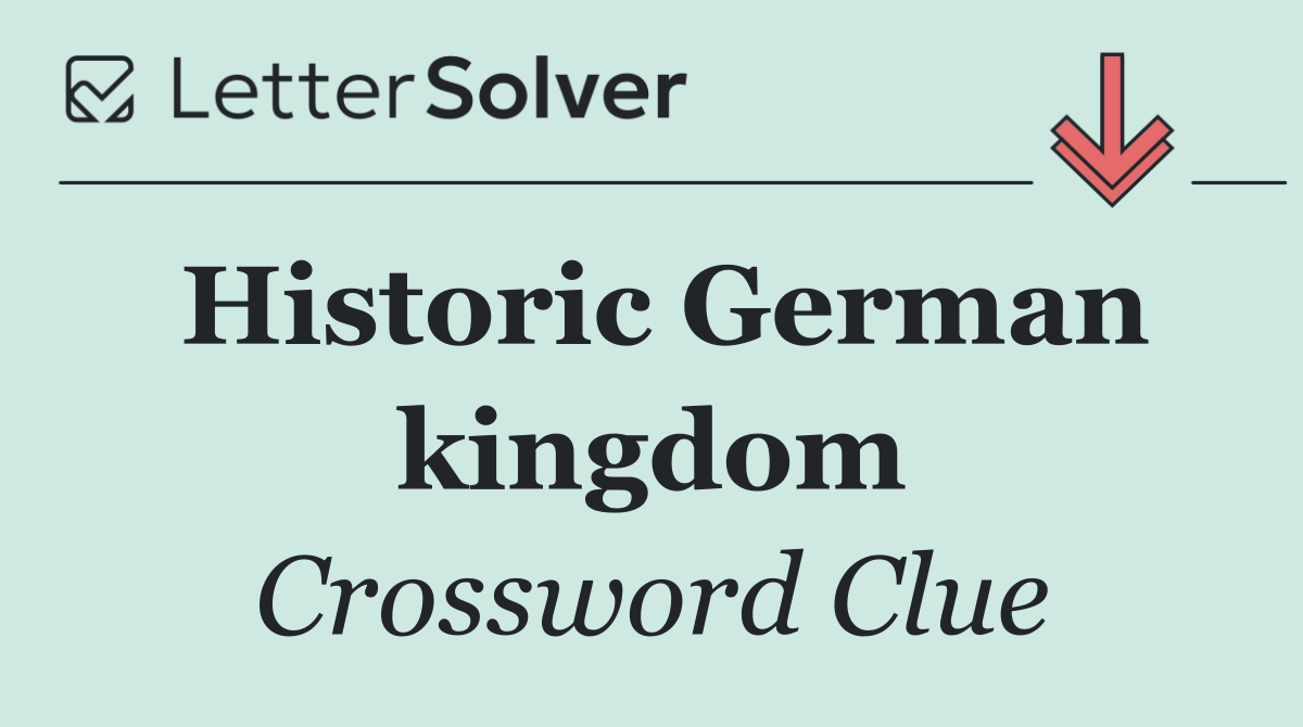 Historic German kingdom