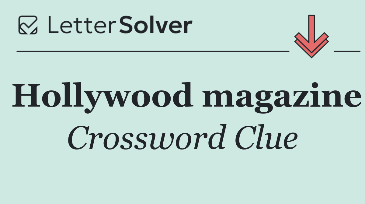 Hollywood magazine