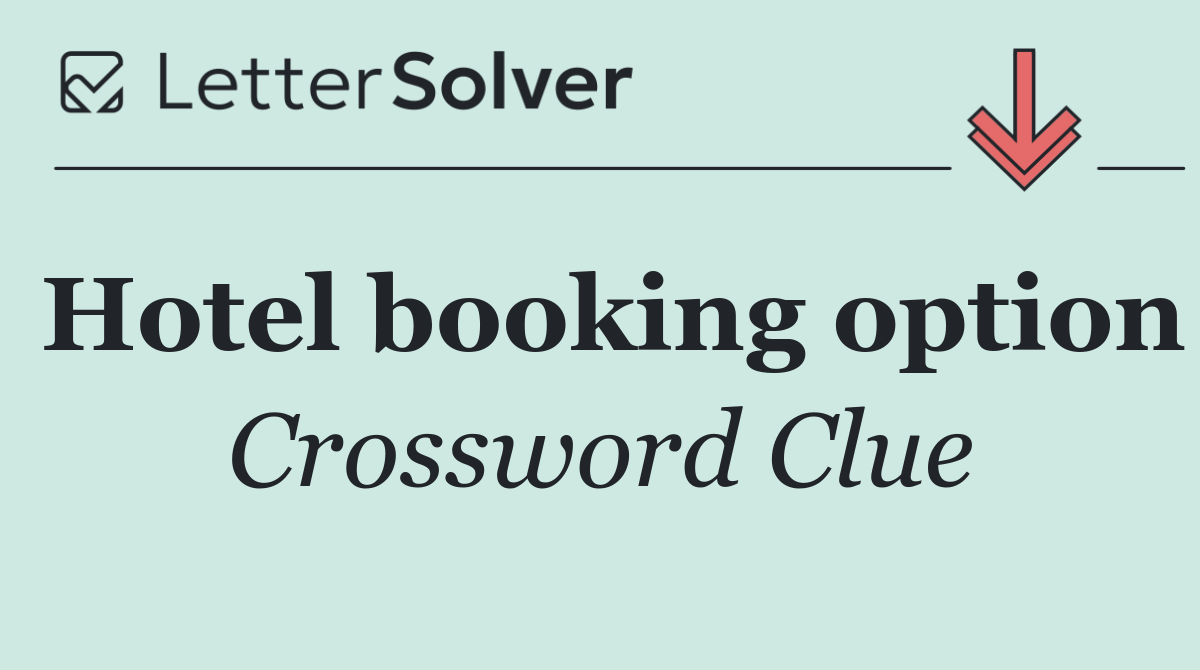 Hotel booking option