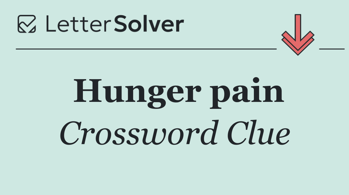 Hunger pain