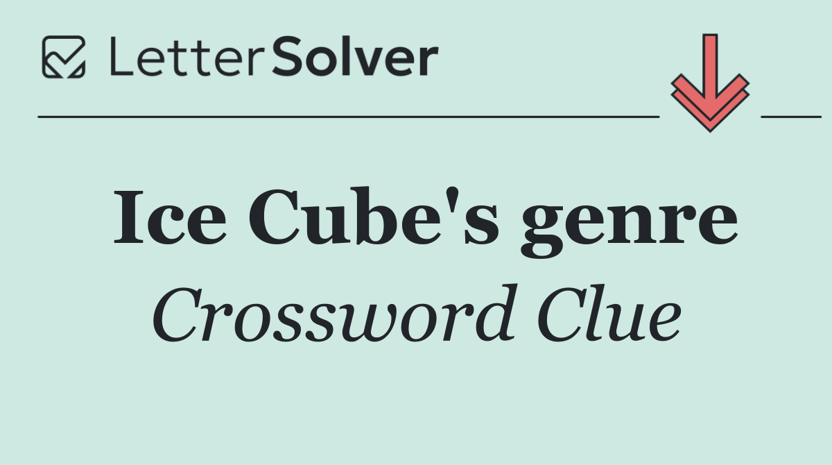 Ice Cube's genre