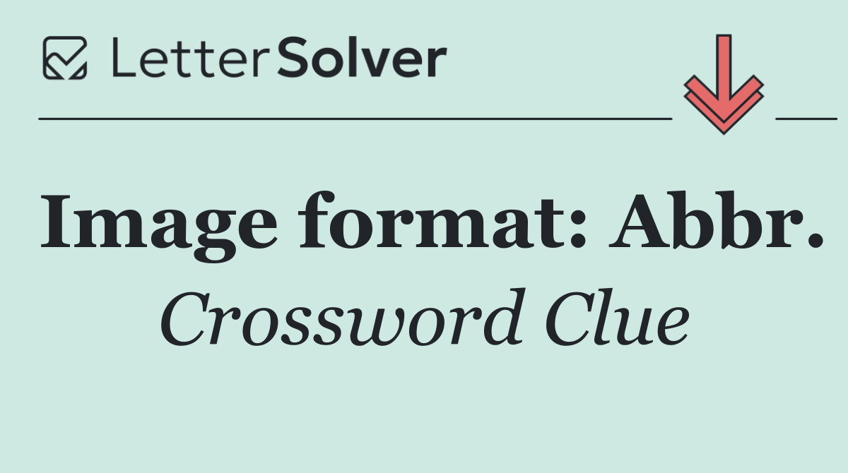 Image format: Abbr.