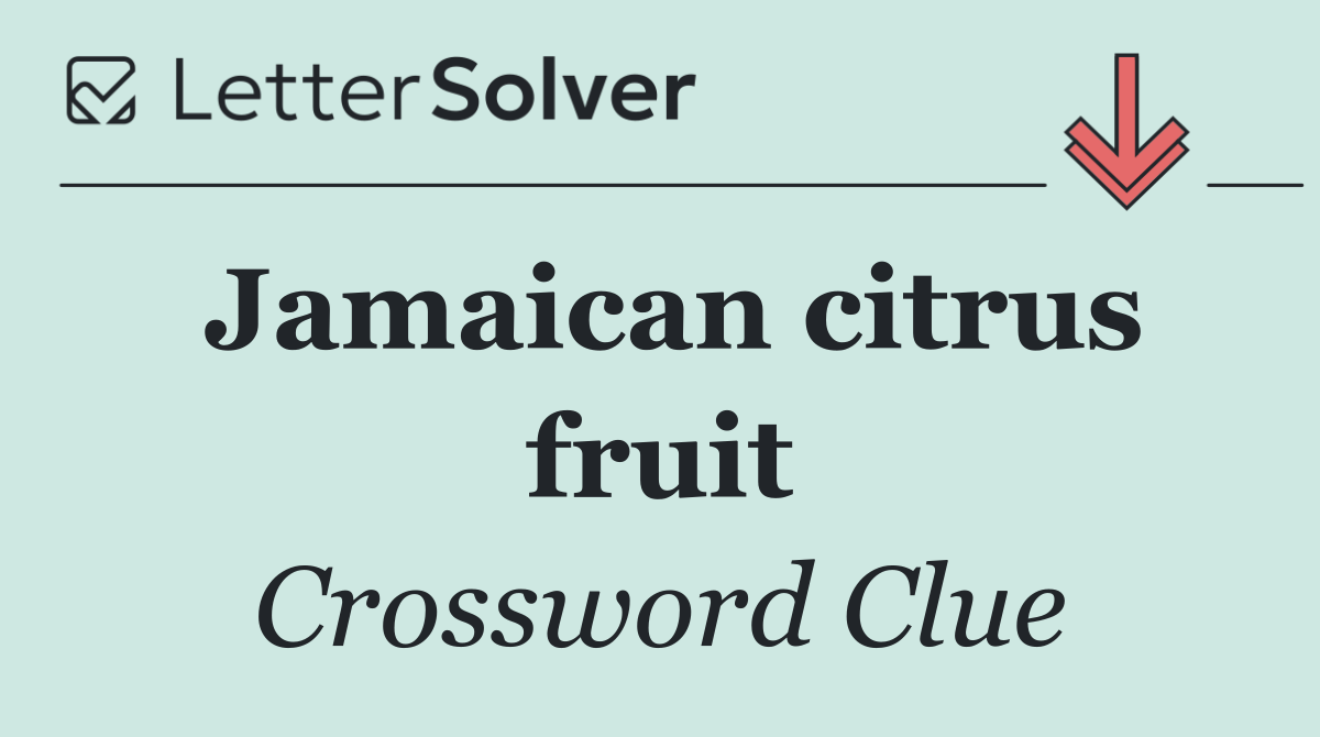 Jamaican citrus fruit