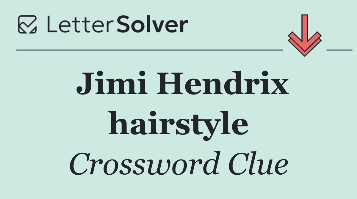 Jimi Hendrix hairstyle