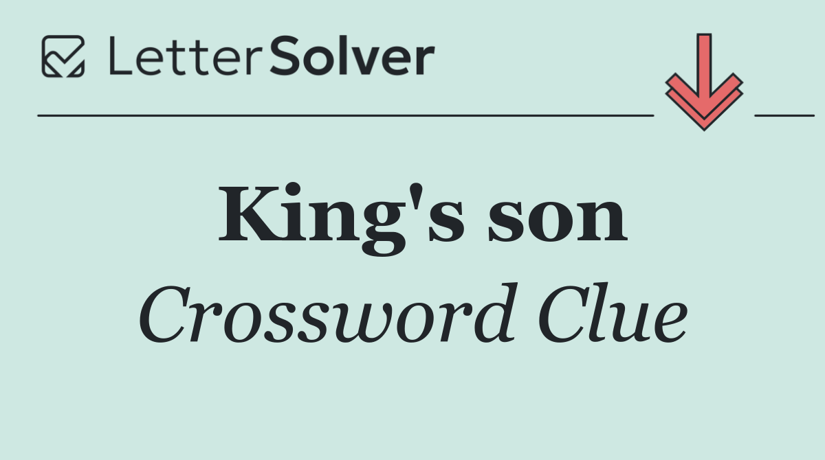 King's son