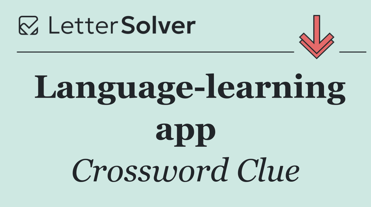 Language learning app