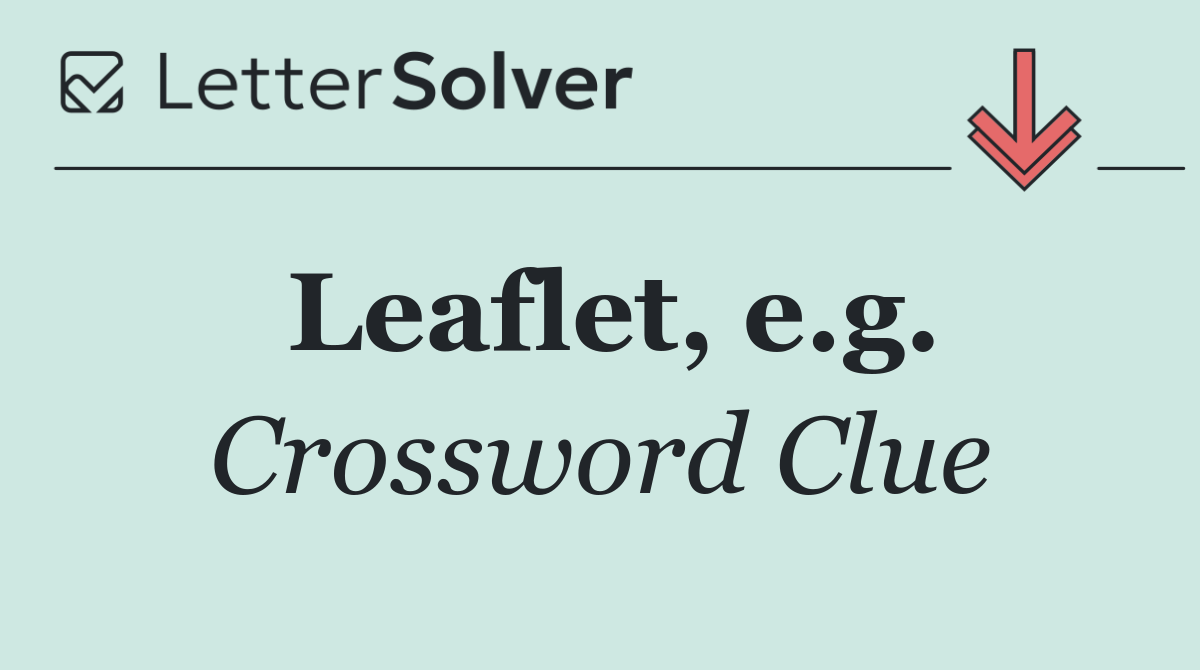 Leaflet, e.g.