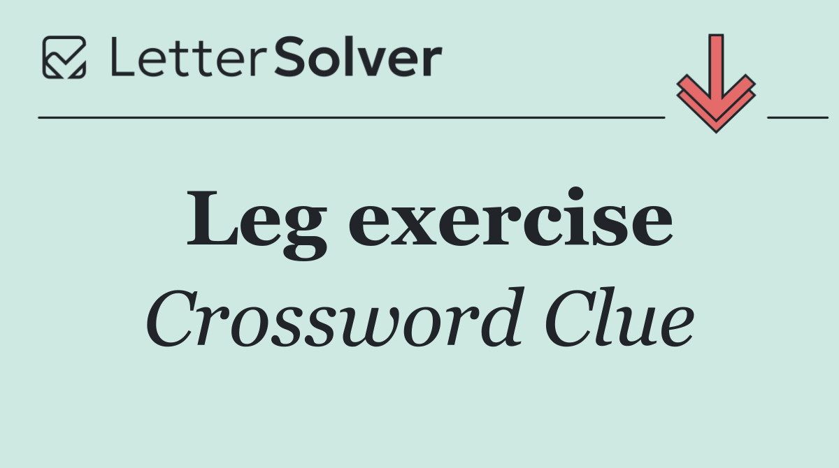 Leg exercise