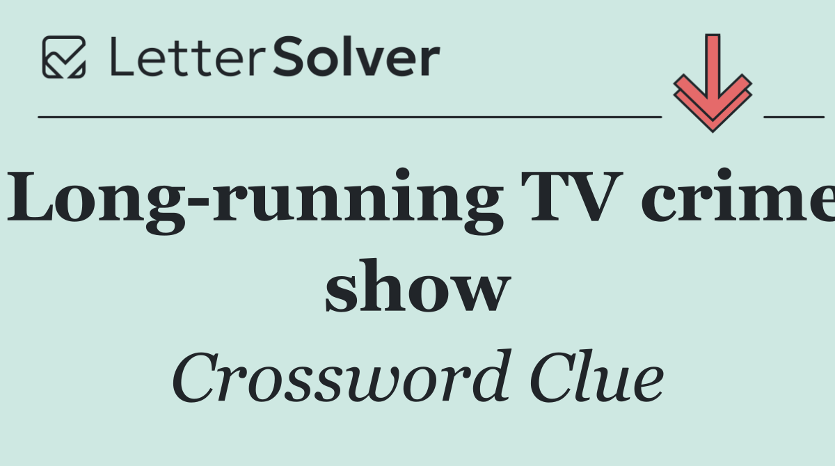 Long running TV crime show