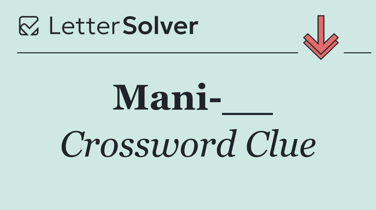 Mani __