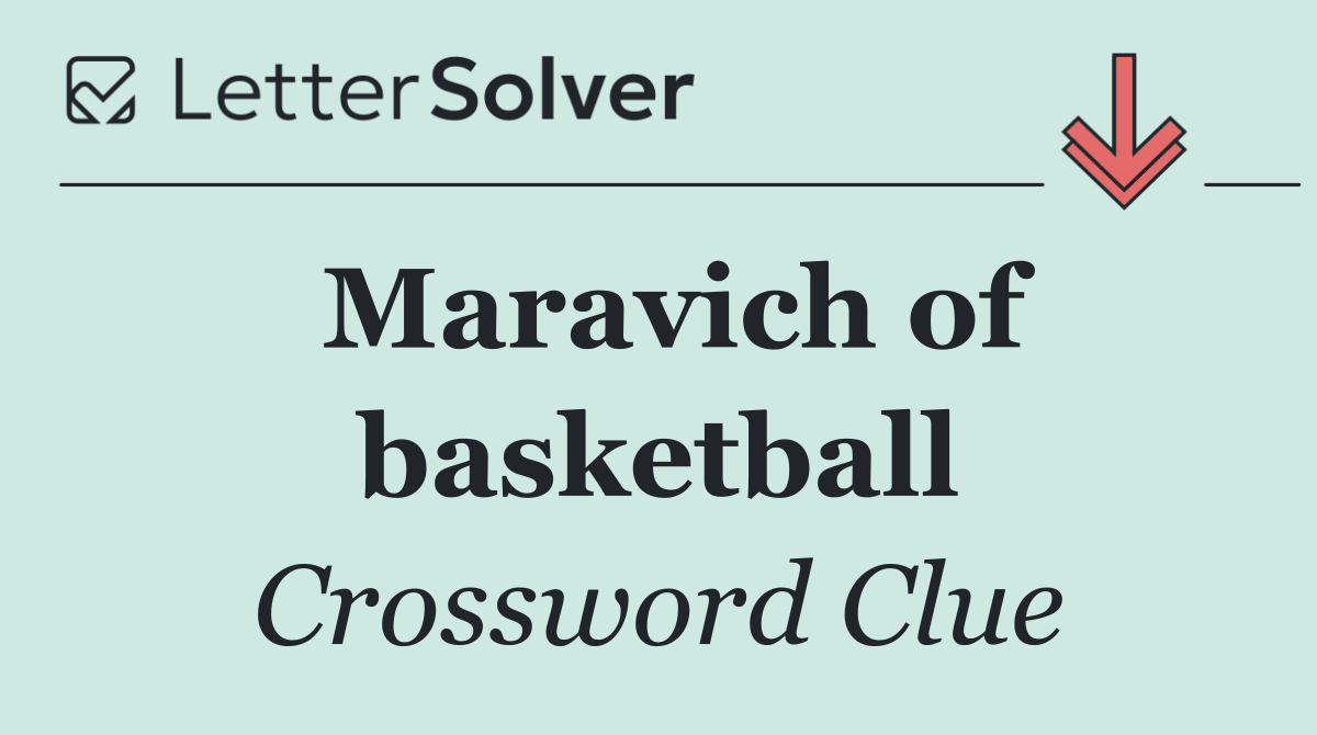 Maravich of basketball