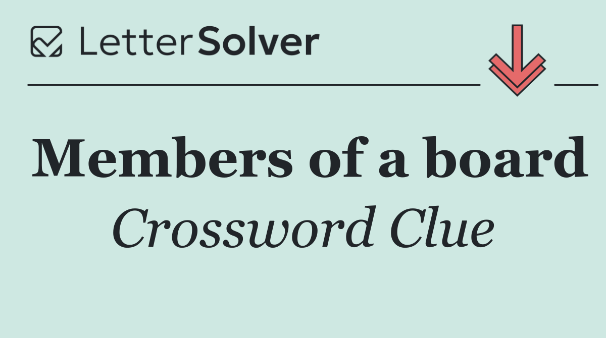 Members of a board