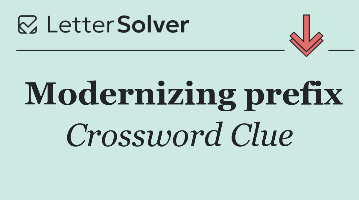 Modernizing prefix