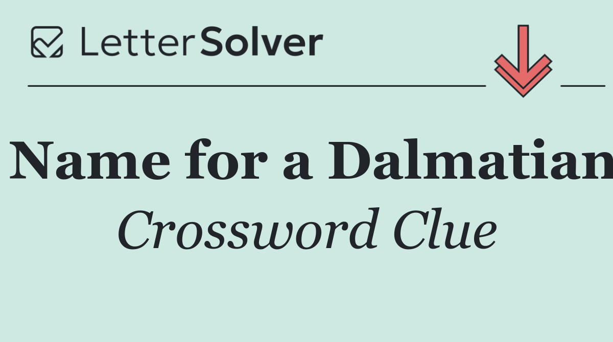 Name for a Dalmatian