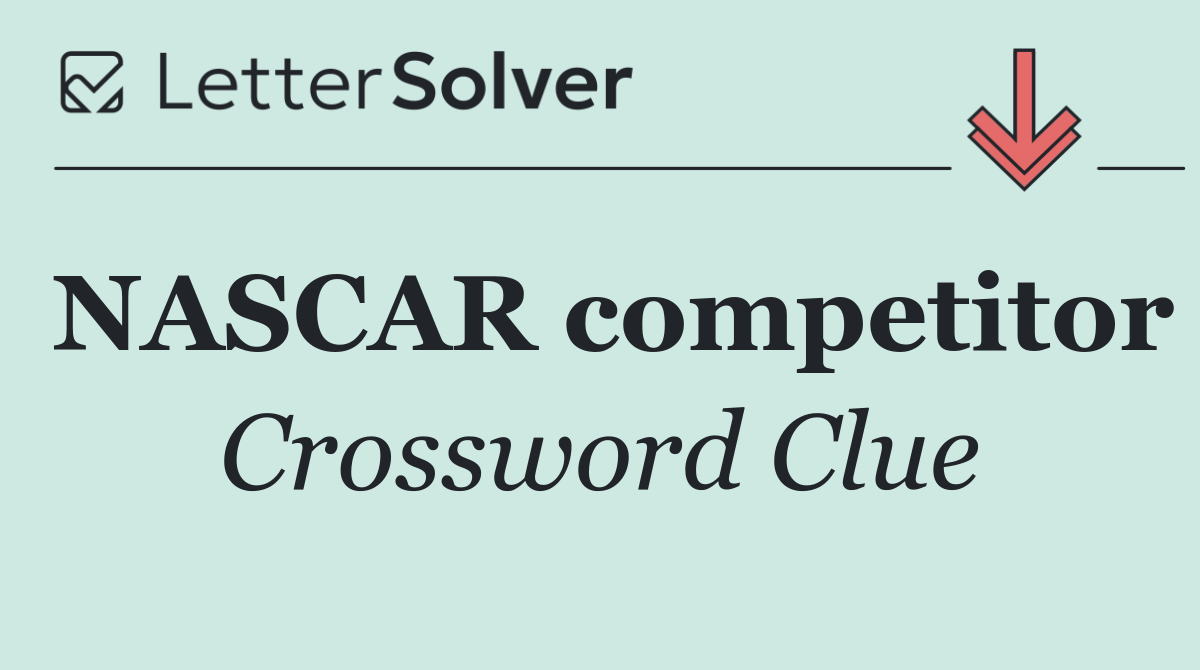 NASCAR competitor