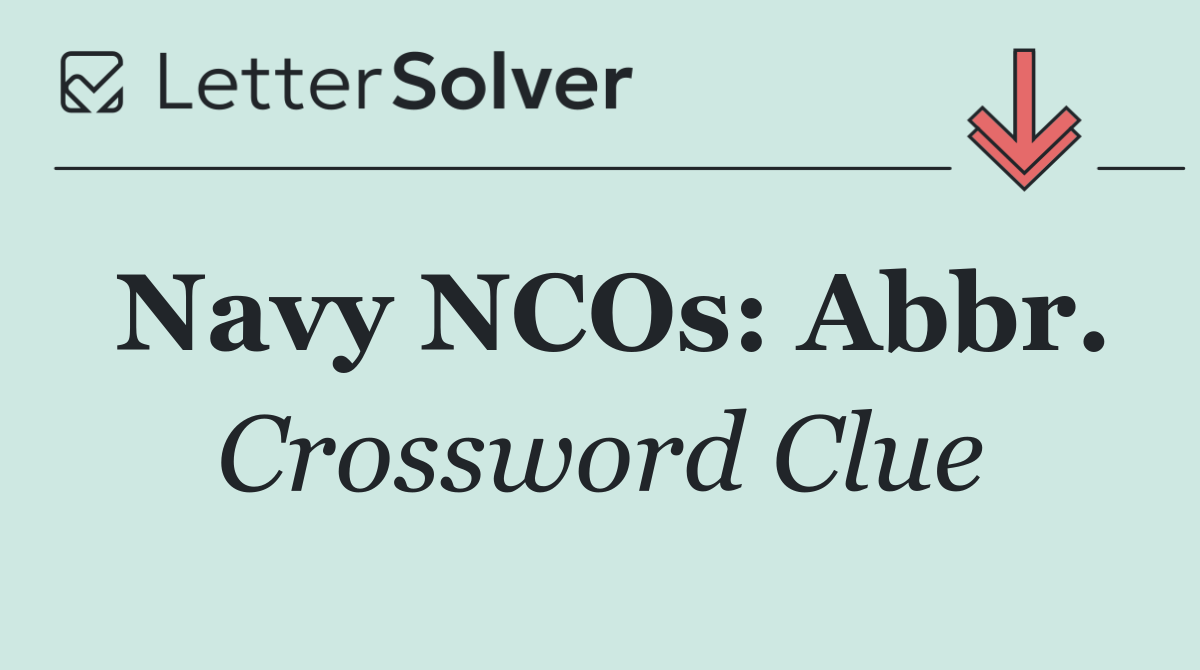 Navy NCOs: Abbr.