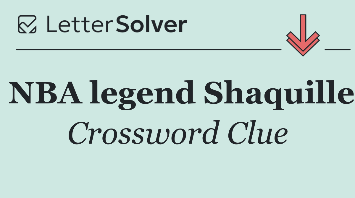 NBA legend Shaquille