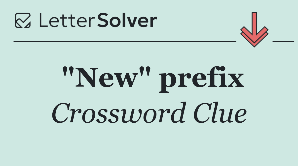 "New" prefix